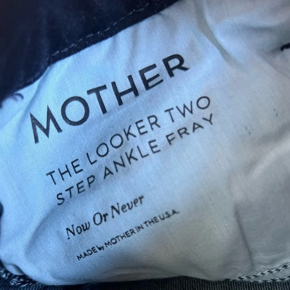 NWOT MOTHER The Looker Two Step Ankle Fray in Now Or Never Size 25 - Picture 4 of 9